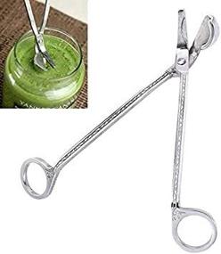 img 1 attached to 🕯️ Stainless Steel Candle Wick Trimmer - Silvery Oil Lamp Scissor Cutter Snuffers