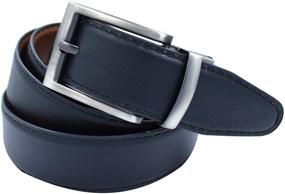 img 1 attached to 🎩 Premium Reversible Cognac Black Men's Belt: RP30 RVBKL A - Exclusive Distributor