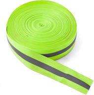 ✂️ premium sew-on safety trim: high visibility reflective tape strip for enhanced safety - fluorescent green, 0.98in x 0.39in логотип