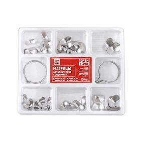 img 4 attached to 💯 100 Count Dental Contoured Sectional Matrices Set with 35 μm Thickness and 2 Rings - Orthodontic Supplies