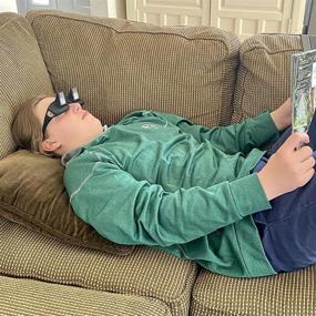 img 1 attached to 👓 Евелотс Призменные очки для сна: комфортные очки для чтения/телевизора в положении лежа - подходят на очки - унисекс