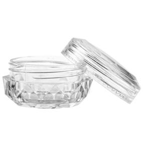 img 3 attached to Foraineam Cosmetic Containers Diamond Shape Plastic