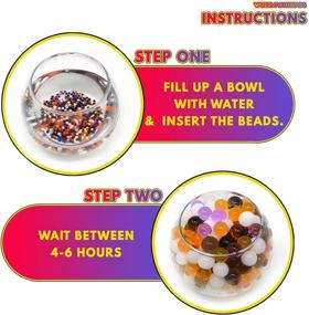 img 1 attached to 🎃 Halloween Pearl Water Beads by Big Mo's Toys - Orange, Purple, Black and White Gel Balls for Vase Filling, Candle Fillers, or Centerpiece Decoration