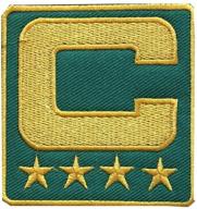 yibuoo captain c patch: enhance your jersey with 4 gold stars! logo