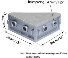 img 3 attached to Outside Bracket 20X20Mm Aluminum Extrusion