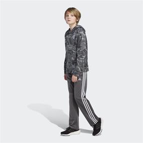 img 2 attached to Пуловер с капюшоном Adidas Allover: стильная детская одежда для мальчиков среднего размера в лучшем исполнении.