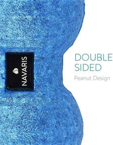 img 2 attached to 🎾 Navaris 2X Peanut Duo Ball Set - 2 Sizes Trigger Point Fascia Ball - Black/Blue Fascia Balls