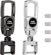 keychain car key chain 2 pack heavy duty key fob keychain clip key chain ring for men and women storage & organization logo