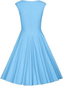 img 3 attached to 👗 Vintage Capshoulder Dresses for Women: MUXXN Women's 1950S Clothing Collection