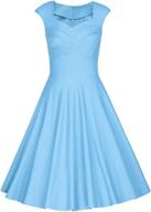 👗 vintage capshoulder dresses for women: muxxn women's 1950s clothing collection logo