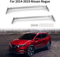 🚗 легкие алюминиевые крышные багажники monoking для nissan rogue (2014-2019) - максимальная нагрузка 155 фунтов | поперечины каяка для верхней грузовой стойки логотип