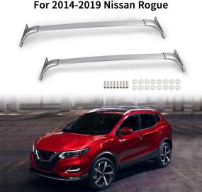 img 4 attached to 🚗 Легкие алюминиевые крышные багажники MONOKING для Nissan Rogue (2014-2019) - максимальная нагрузка 155 фунтов | Поперечины каяка для верхней грузовой стойки