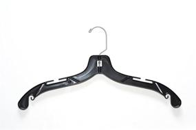 img 4 attached to 👕 Nahanco 2500 Heavy-Duty Black Shirt/Dress Hanger with Swivel Chrome Hook - Pack of 100