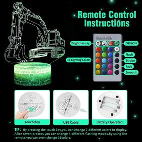 img 1 attached to RONGGE Excavator Illusion Construction Christmas
