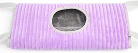 img 2 attached to 🐾 Purple YOGURTCK Ferret Hammock: Hanging Swing Tunnel Tube Rat Toy Bed - Ideal for Small Animals and Cage Supplies