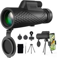 🔭 benewell 12x50 monocular telescope - day and low light vision, waterproof high power monocular with smartphone holder & tripod - bak4 prism dual focus for bird watching and hunting logo