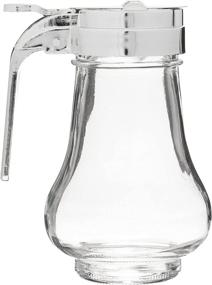 img 3 attached to 🍯 8oz (240mL) Glass Syrup Dispenser with No-Drip Pourers for Maple Syrup, Salad Dressings, Honey, Sugar, Oils, Sauces, and Condiments - Ideal for Home Pancakes and Waffles, Cafes, Restaurants