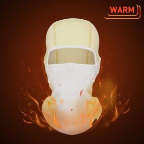 img 2 attached to ❄️ Winter Balaclava Ski Mask - Windproof, Warm Fleece Face Mask for Skiing, Snowboarding, and Motorcycling in Cold Weather