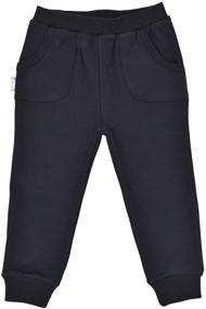 img 4 attached to JAN & JUL Cozy Cotton Jogger Pants for Babies & Toddlers