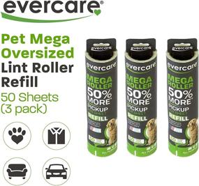 img 3 attached to 🧻 Ultimate Lint Removal: Evercare 3 Pk Mega Refill Lint Roller