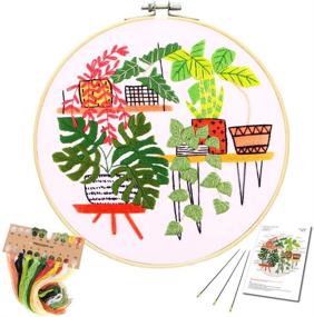 img 4 attached to Comprehensive Embroidery Starter Kit: Complete with Patterns, Instructions, and Stamped Kits for Beginners/Cross Stitch Enthusiasts