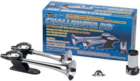 img 1 attached to 📢 Wolo (808) Challenger Dual Trumpet Horn - 12V, Dual Tone, Chrome Finish, Roof Mount