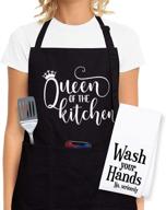 👩 funny cooking aprons for women with pockets - perfect gifts for mom, christmas, and mother's day logo