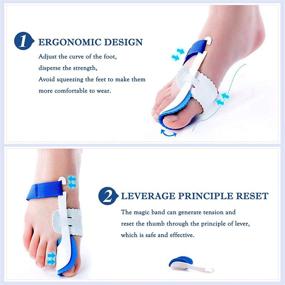 img 1 attached to Bunion Valgus Corrector for Men and Women - Adjustable Hallux Valgus Corrector for Big Toe Joint with Protective Cover