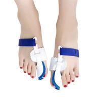 bunion valgus corrector for men and women - adjustable hallux valgus corrector for big toe joint with protective cover логотип