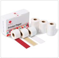 🖨️ phomemo thermal sticker paper - transparent, sticker gold, red heart 15mm x 3.5m for phomemo m02s pocket bluetooth printer - 3 rolls of each color, total 9 rolls - superior quality and versatile customization logo