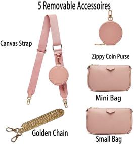 img 3 attached to 👛 Glamorous Small Crossbody Golden Handbags for Women - Explore a Range of Handbags, Wallets, and Crossbody Bags