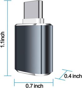 img 2 attached to MIUOLV адаптер USB C на USB - 2 шт. адаптер USB-C на USB 3.0 для MacBook Pro и других устройств с разъемом Type C