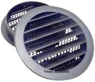 maurice franklin 4-inch round plastic vent - black - set of 4 logo