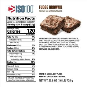 img 3 attached to 🍫 Dymatize ISO 100 Whey Protein Powder - Hydrolyzed, Fudge Brownie Flavor - 1.6 lbs (25.6 oz)