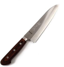img 4 attached to 🔪 Syosaku VG-1 Gold Stainless Steel Japanese Chef Knife with Mahogany Handle, Gyuto 7-inch (180mm)