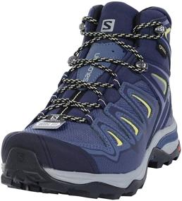 img 1 attached to 👟 Salomon Women's X Ultra 3 Wide MID GTX W Hiking Shoe: Crown Blue/Evening Blue/Sunny Lime, Size 6