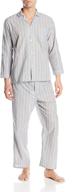 geoffrey beene sleeve broadcloth pajama set logo