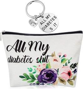 img 4 attached to Diabetic Cosmetic Keychain Birthday Christmas