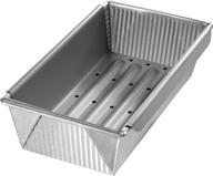 🥩 superior quality usa pan aluminized steel meat loaf pan with insert - made to perfection! logo