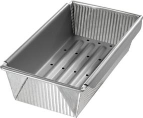 img 4 attached to 🥩 Superior Quality USA Pan Aluminized Steel Meat Loaf Pan with Insert - Made to Perfection!