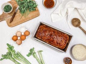 img 2 attached to 🥩 Superior Quality USA Pan Aluminized Steel Meat Loaf Pan with Insert - Made to Perfection!