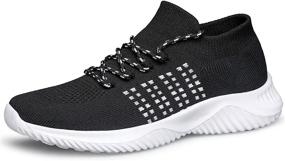 img 4 attached to 👟 Stylish Mesh Sneakers for Women: WUTANGCUN Breathable Socks Shoes