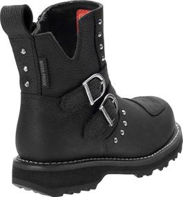 img 2 attached to 👢 Harley-Davidson Women's Amesbury Waterproof Motorcycle Boots: BLK or BWN - D87176