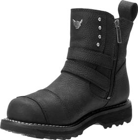 img 3 attached to 👢 Harley-Davidson Women's Amesbury Waterproof Motorcycle Boots: BLK or BWN - D87176