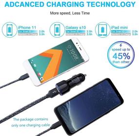 img 3 attached to 🚗 6ft Type C Fast Charging Car Charger for Samsung Galaxy A21 A11 A9, LG Stylo 6/5/4, Google Pixel 4XL 2XL 3a 4a & More