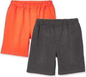 img 1 attached to 🩳 Kid Nation 2-Pack Unisex Casual Shorts for Boys and Girls 4-12 - Comfortable & Fashionable