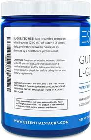 img 1 attached to 🌱 Pure Unflavored L-Glutamine Powder for Optimal Gut Health - Gluten, Dairy & Soy Free, Vegan, Non-GMO & Hypoallergenic with 3rd Party Verified Allergen Testing