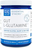 🌱 pure unflavored l-glutamine powder for optimal gut health - gluten, dairy & soy free, vegan, non-gmo & hypoallergenic with 3rd party verified allergen testing logo
