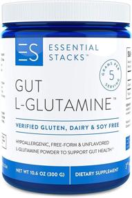 img 3 attached to 🌱 Pure Unflavored L-Glutamine Powder for Optimal Gut Health - Gluten, Dairy & Soy Free, Vegan, Non-GMO & Hypoallergenic with 3rd Party Verified Allergen Testing