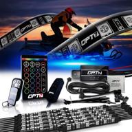 🛷 opt7 10pc aura snowmobile body glow led lighting kit: illuminate your ride with multi-color accent neon strips and switch logo